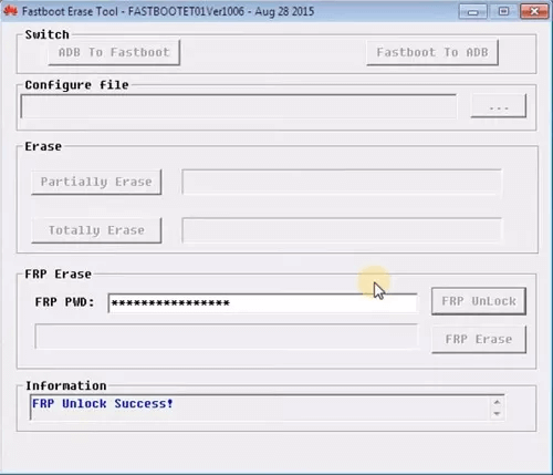 Huawei fastboot frp-työkalu