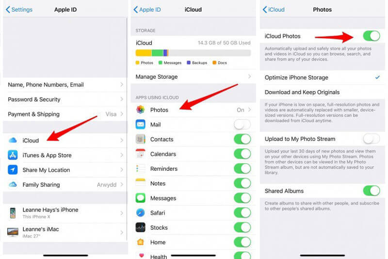 iPhone iCloud-kuvat