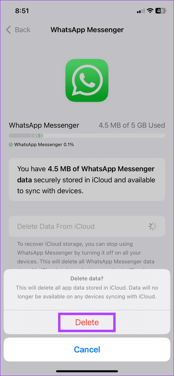 Poista iCloud-tiedostot ja -tiedot
