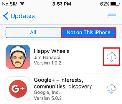 Palauta poistettu sovellus App Storesta
