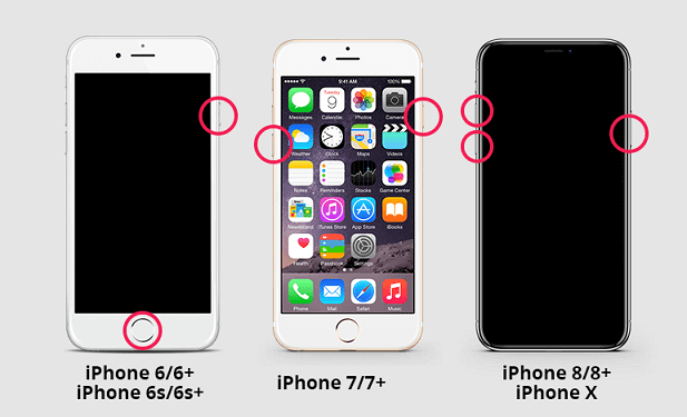 pakota käynnistämään iphone uudelleen