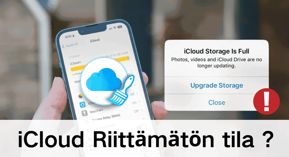 Onko iCloud-tallennustilasi täynnä? 6 vinkkiä iCloud-tilan vapauttamiseen