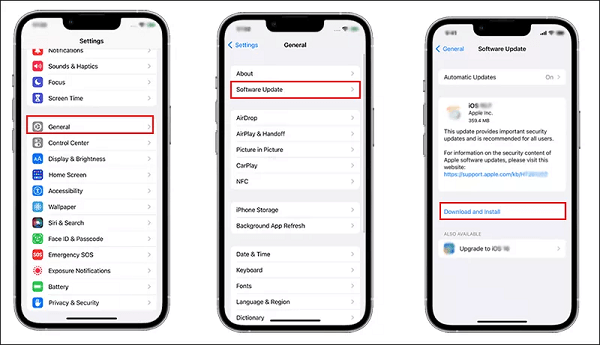 iOS-järjestelmän päivitys