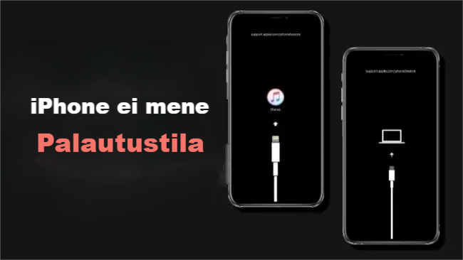 iphone ei siirry palautustilaan