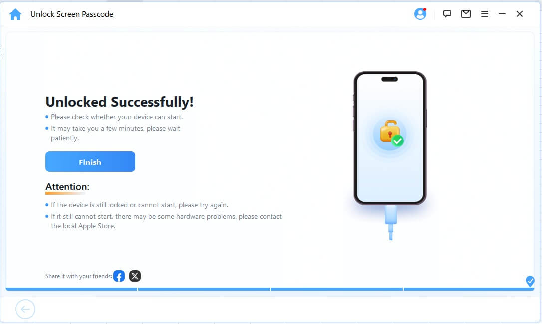 Avaa iPhone Unohtunut salasana