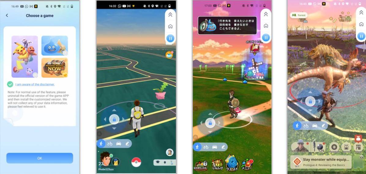 valitse pelitila pokemon go -hakkerointiin Androidissa