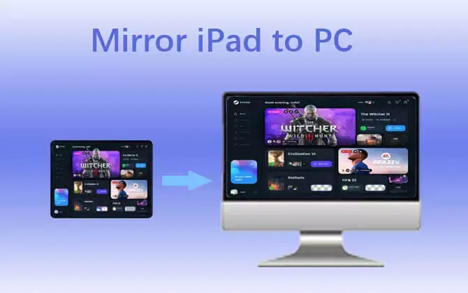 [ Viimeisin 2024] Kuinka peilata ja jakaa iPadin näyttö PC:lle