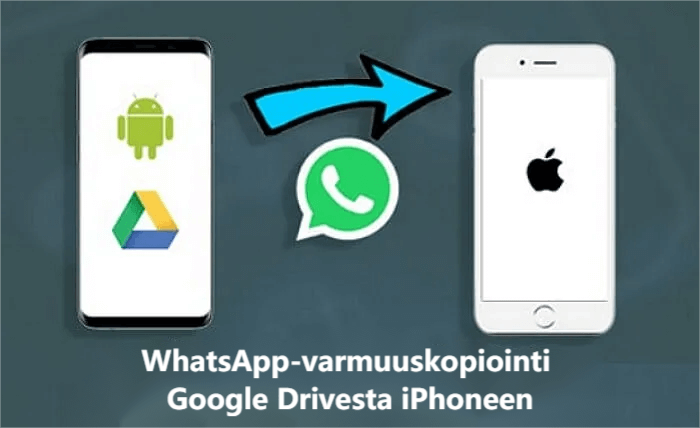 kuinka palauttaa whatsapp google drivesta iphoneen