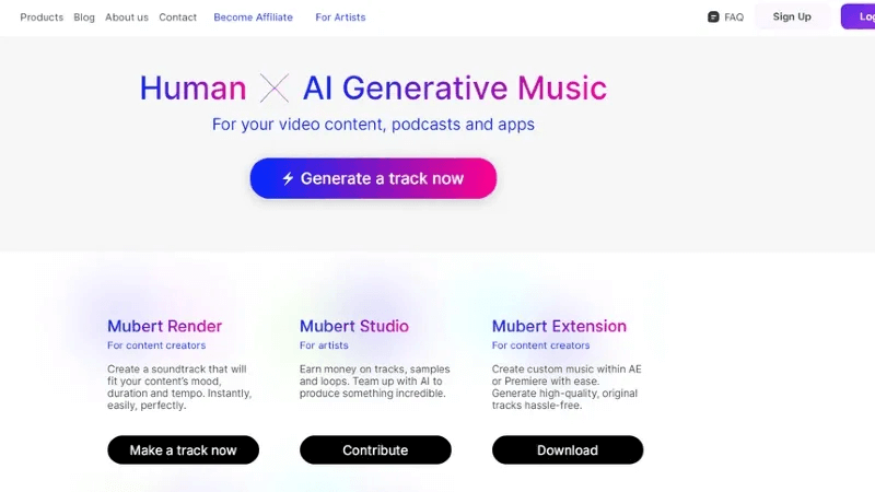 mubert-ai-song-generator
Ominaisuudet: