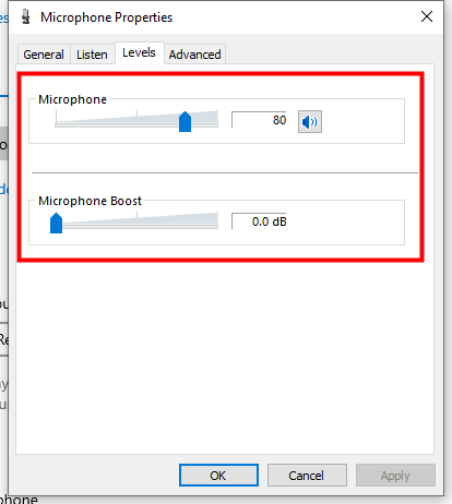 säädä mikrofoni