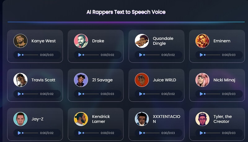 AI celebrity voice generator