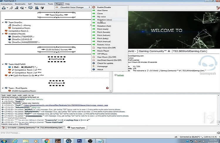 clownfish voice changer teamSpeak