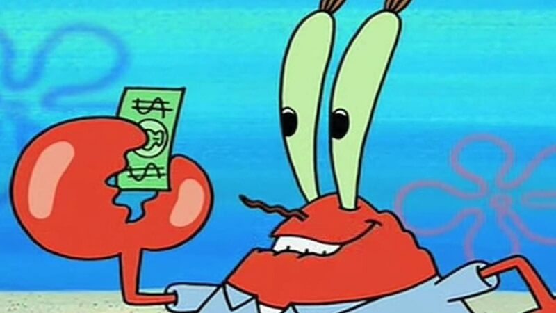 mr krabs faces