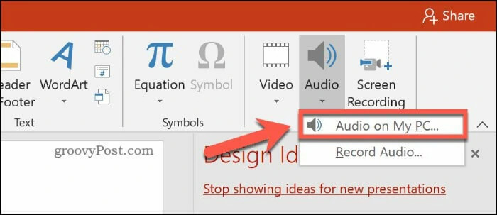 add a voice to powerpoint