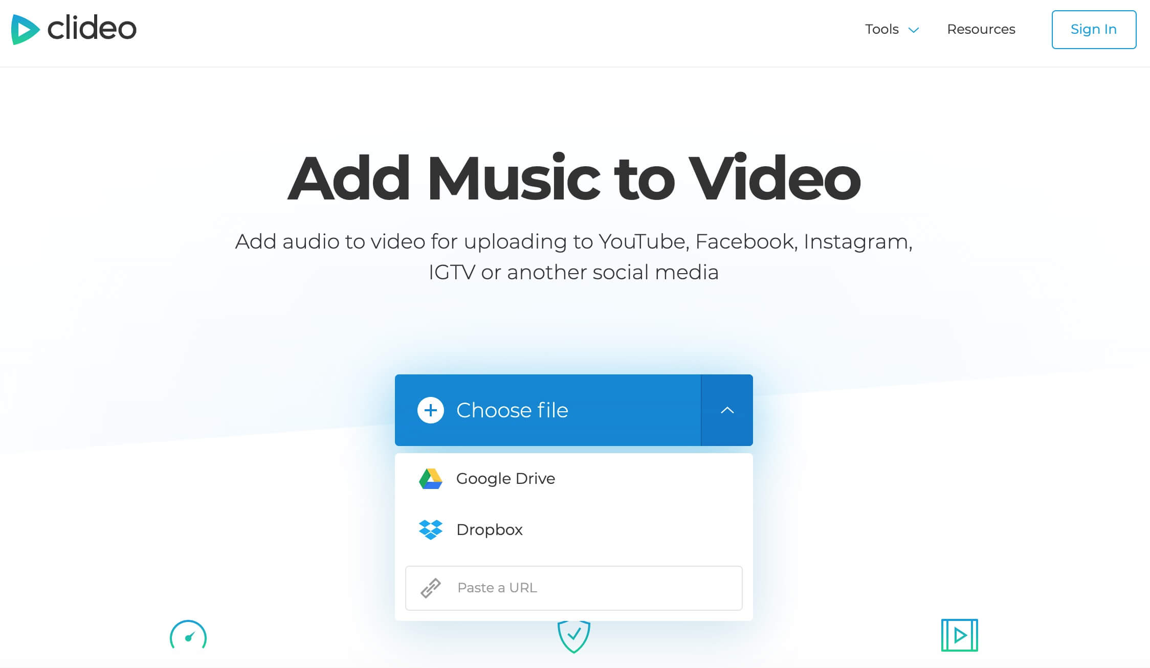 add-music-to-video-in-clideo