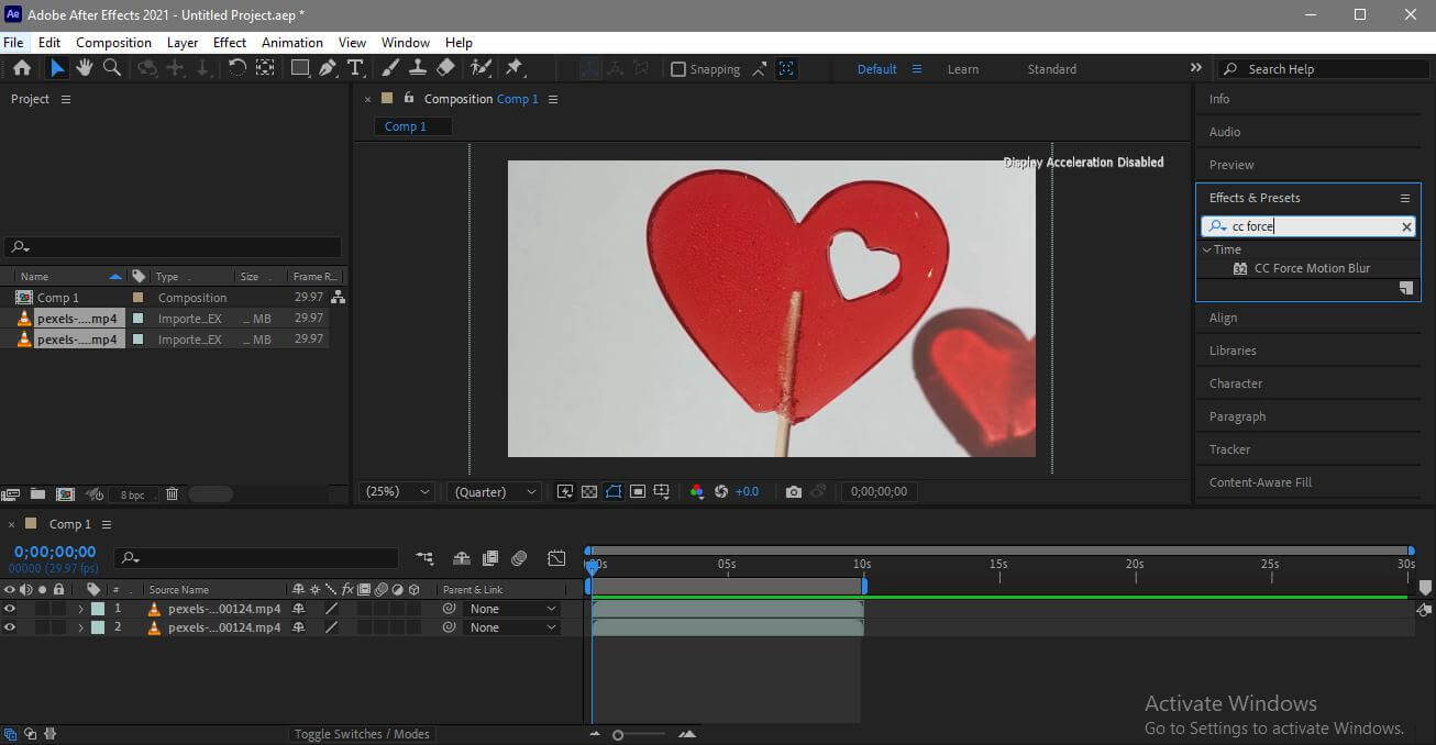 adobe after effects motion blur effect