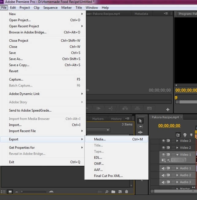 adobe premier pro export setting