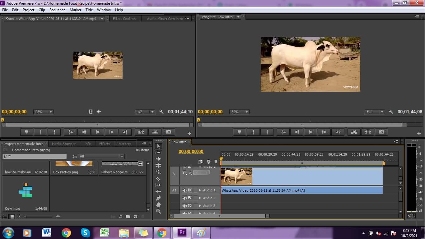 adobe premiere transition only on one side