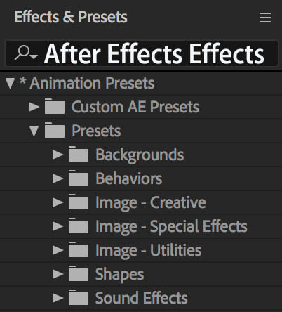 after effects effect