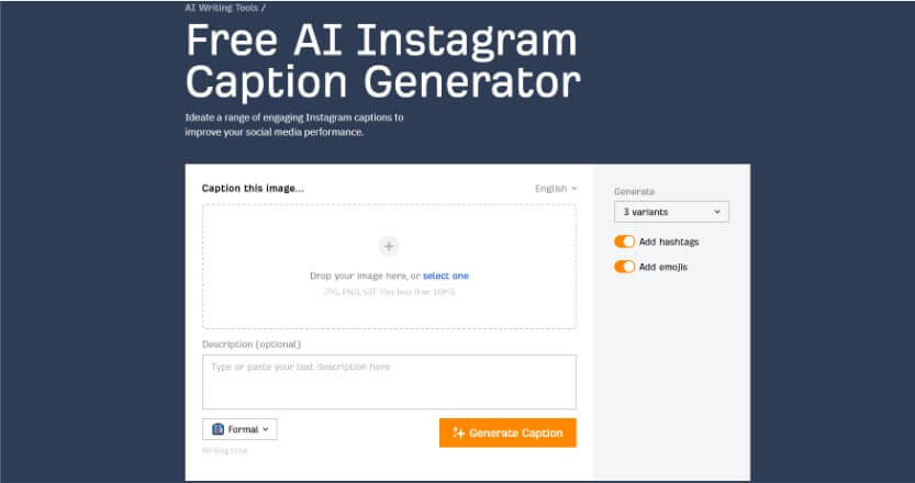 ahrefs ins ai caption generator