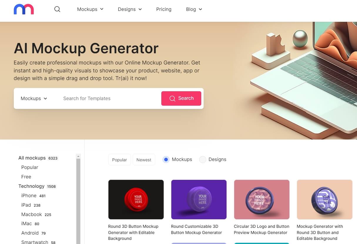 Free Mockup Generator - Create Mockups Online