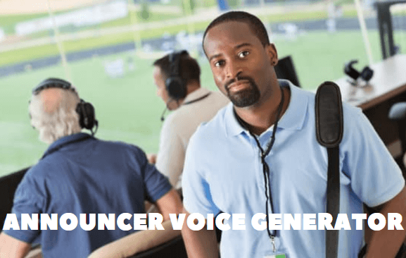 sports announcer voice generator