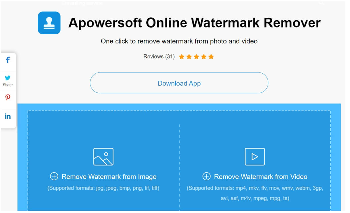 remove video watermark using markgo