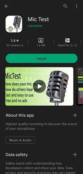 app for mic test online