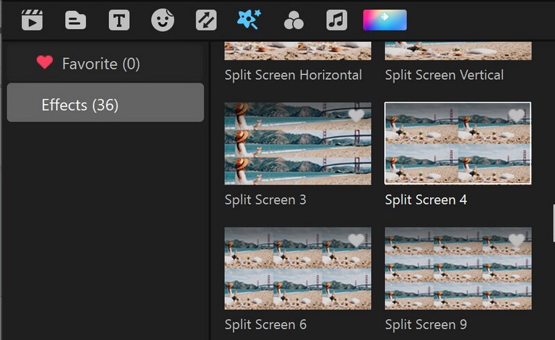 apple split screen effects filme