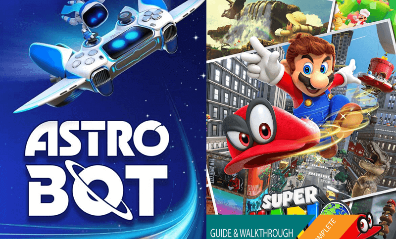 astro bot vs super mario adyssey