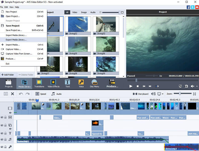 AVS4YOU >> AVS Video Editor >> Working with AVS Video Editor >> Editing  Videos >> Video Effects >> Special Effects >> Sepia