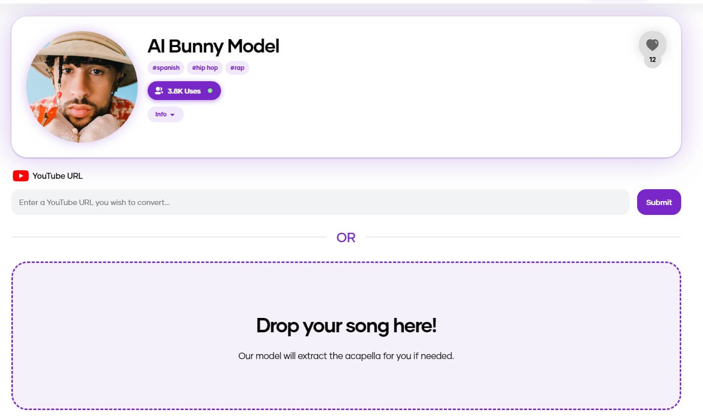 Bad Bunny AI Voice Generator: Free Create AI Song Covers