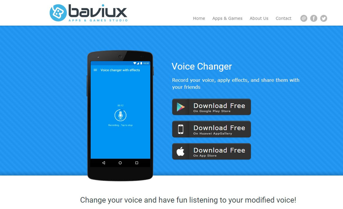 baviux app store interface