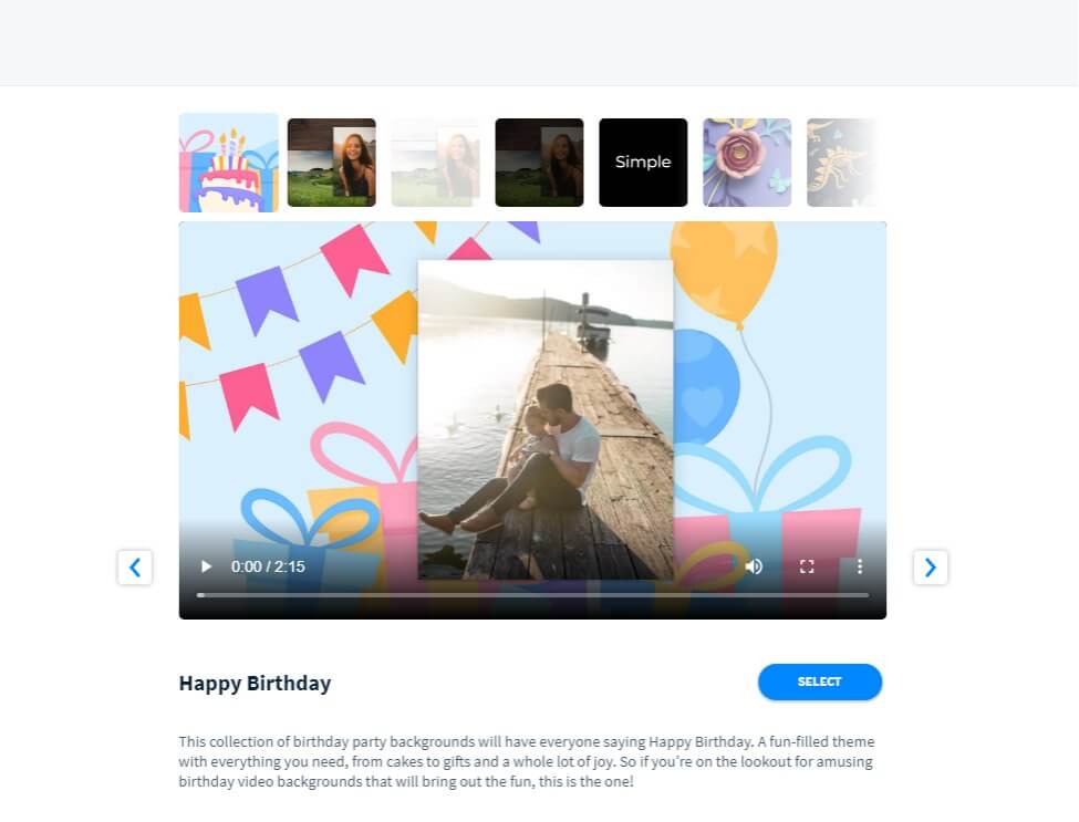 Vidday birthday video maker 