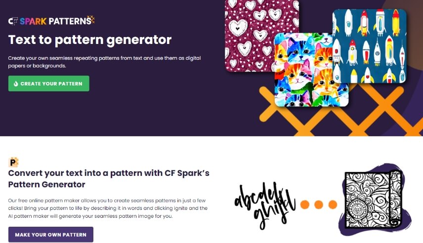 cf spark ai pattern generator free online