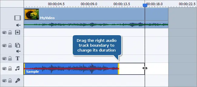 AVS change audio length