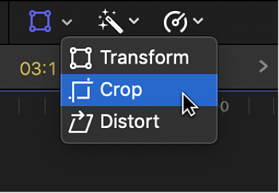 click crop button