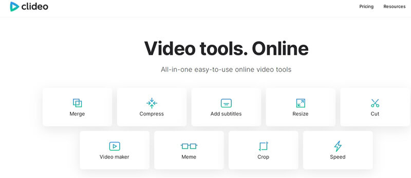 clideo video filter tool
