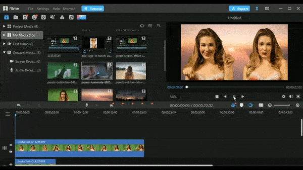 Chroma key video editor, Video background changer