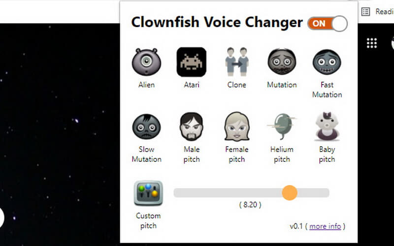 clowfish voice changer