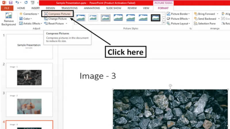 compress pictures in powerpoint guide2