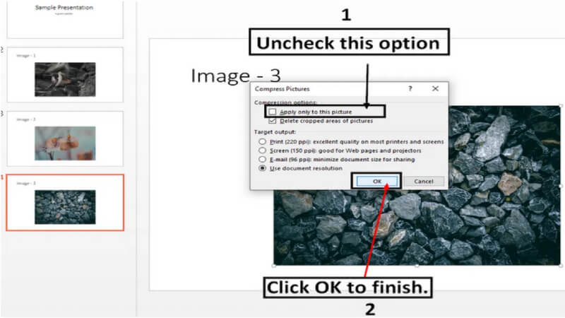 compress pictures in powerpoint guide3