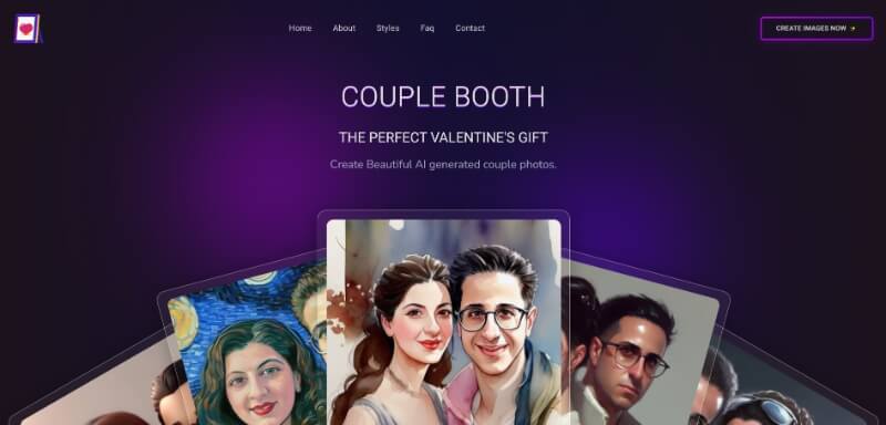 couplebooth ai generated couple pictures