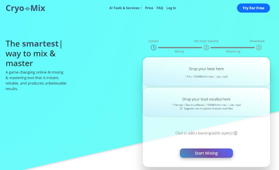 cryo mix ai mixing and mastering