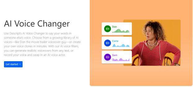 descript ai voice changer