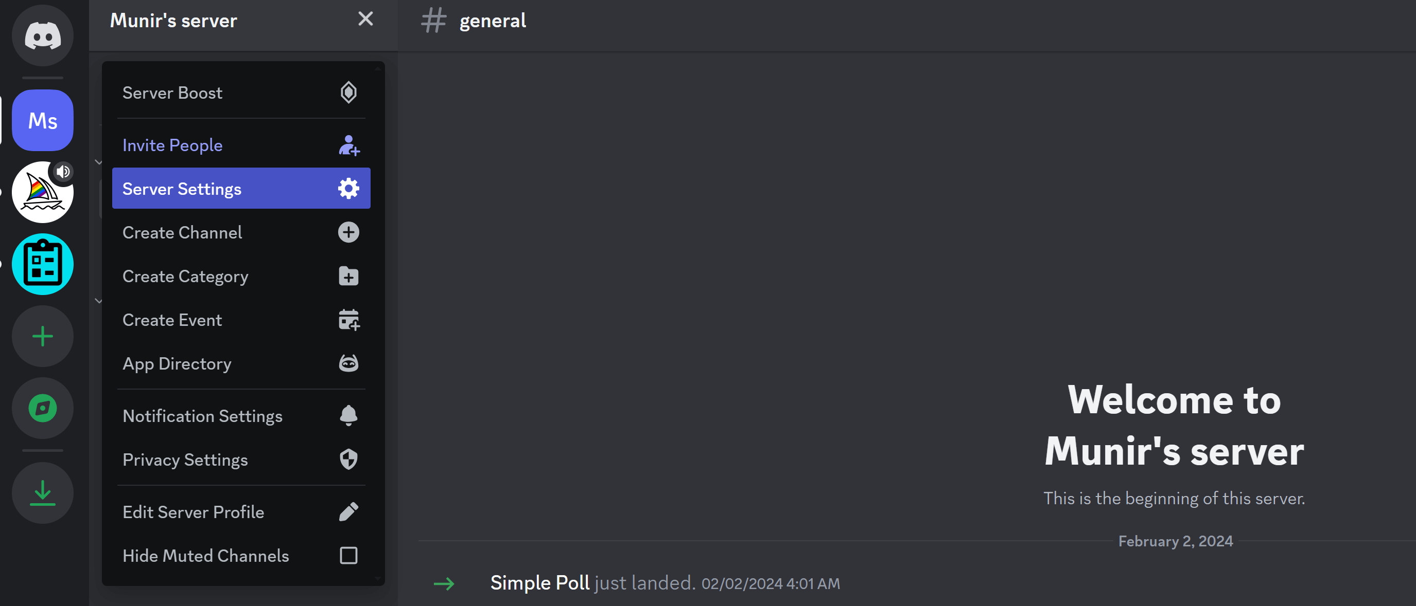 disable community option in discord server setting