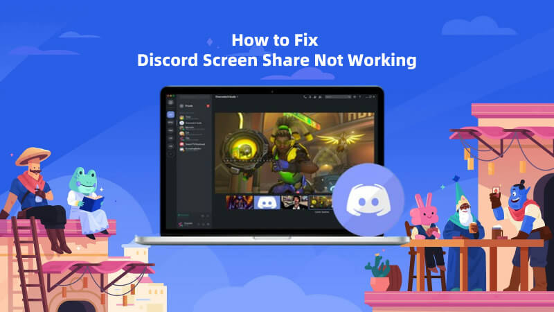 discord sharing screen not working
