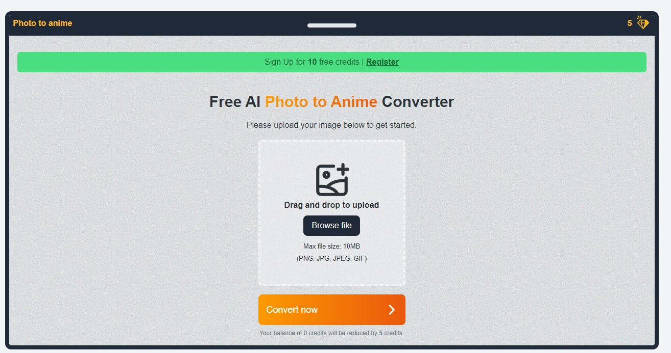 drawever photo to anime converter