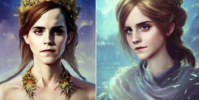 emma watson ai art