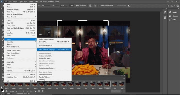 export files in photoshop